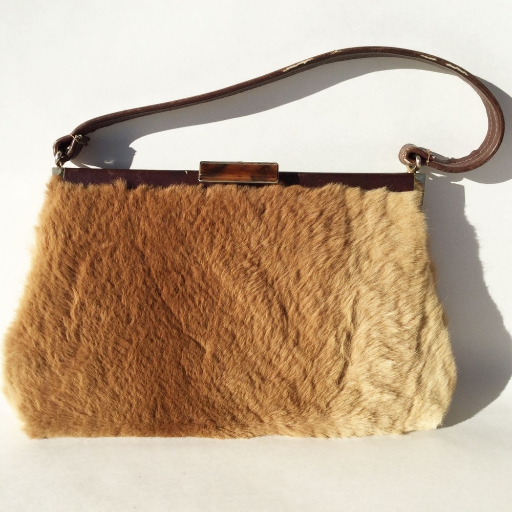 Vintage Kangaroo Fur Evening Purse